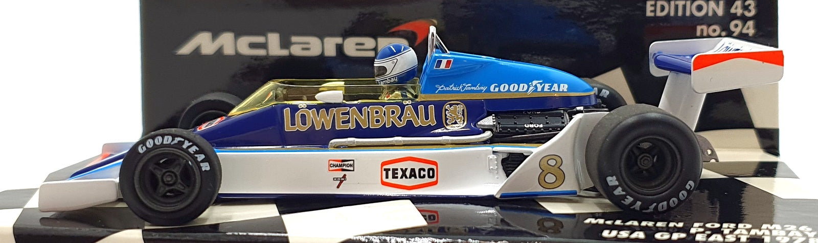 Minichamps 1/43 Scale 530 784398 - F1 McLaren Ford M26 #8 US GP East 1978