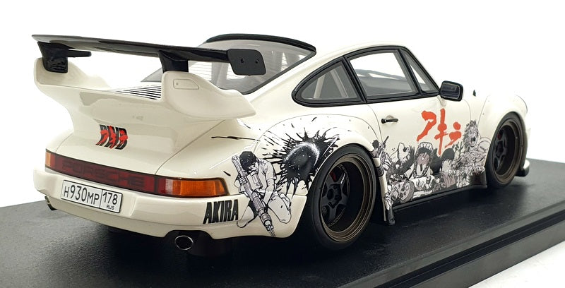 GT Spirit 1/18 Scale Resin GT508 - Porsche 911 RWB Akira - White