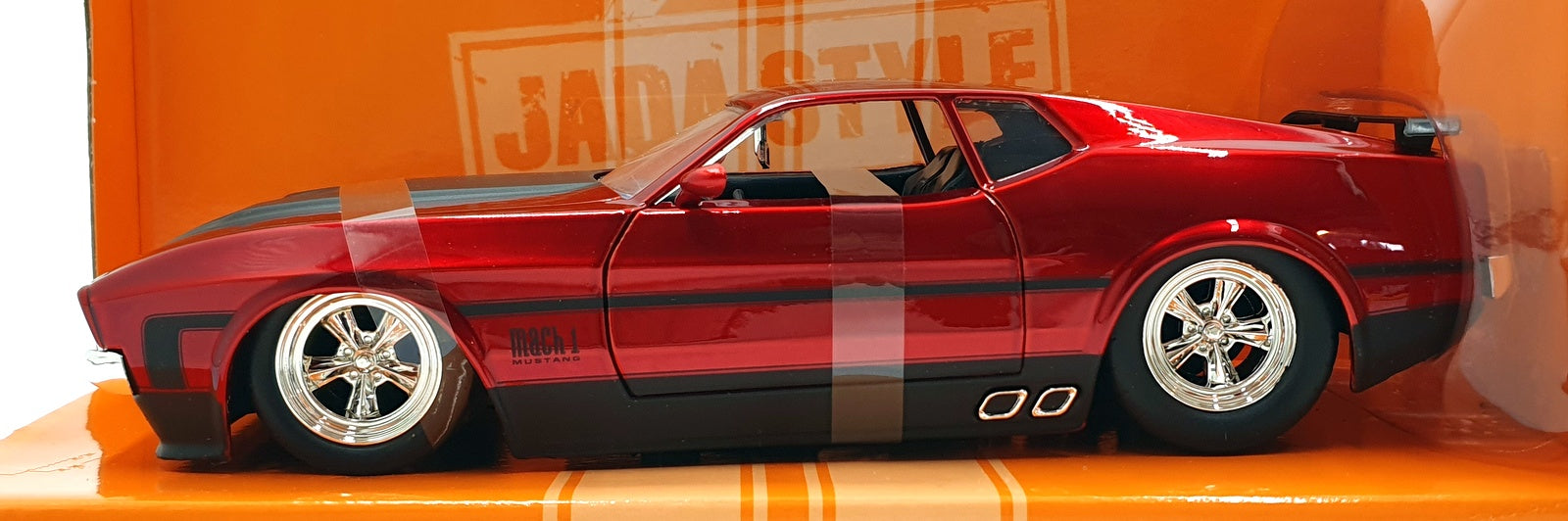 Jada Bigtime Muscle 1/24 Scale Diecast 36589 - 1973 Ford Mustang Mach 1 Met. Red
