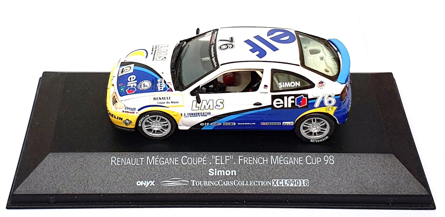 Onyx 1/43 Scale XCL99018 - Renault Megane Coupe #76 French Magane Cup 98 Simon