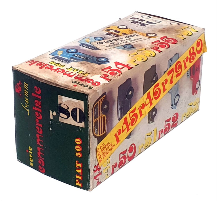 Brumm 1/43 Scale Diecast R80 - Fiat 500 Fire Engine Van - Red