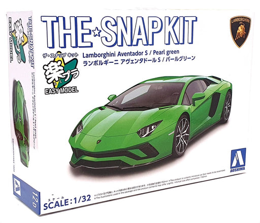 Aoshima 1/32 Scale Snap Kit 063484 12-D - Lamborghini Aventador S - Pearl Green