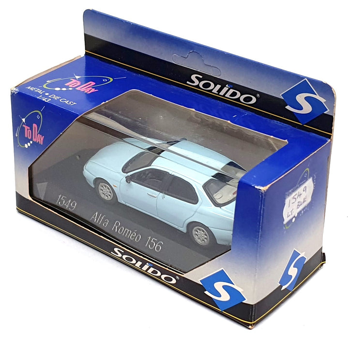 Solido 1/43 Scale Diecast 1549 - 1998 Alfa Romeo 156 - Lt. Blue