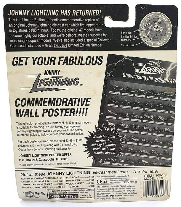 Johnny Lightning 1/64 Scale 100-130 - The Challengers Custom XKE - Met. Green