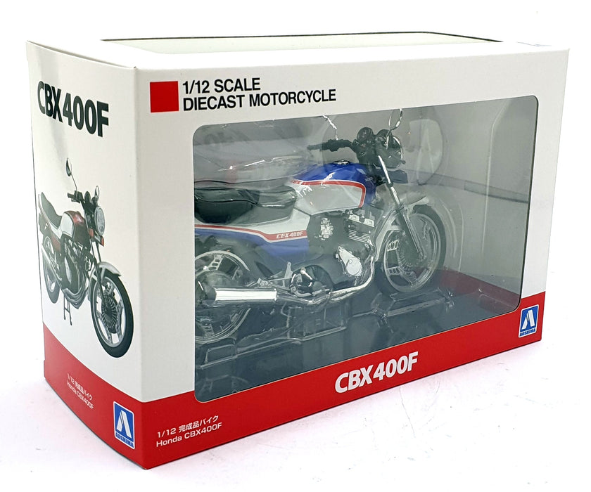 Aoshima 1/12 Scale 11159-4200 - Honda CBX 400F Motorcycle - Blue