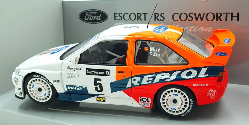 UT Models 1/18 Scale 39750 - Ford Escort WRC RAC Rally #5 Repsol 1997 Sainz Moya