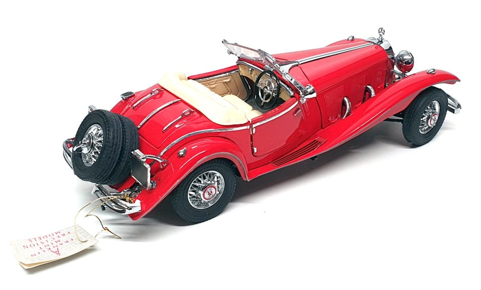 Franklin Mint 1/24 Scale FKN03 - Mercedes Benz 500k Special Roadster - Red