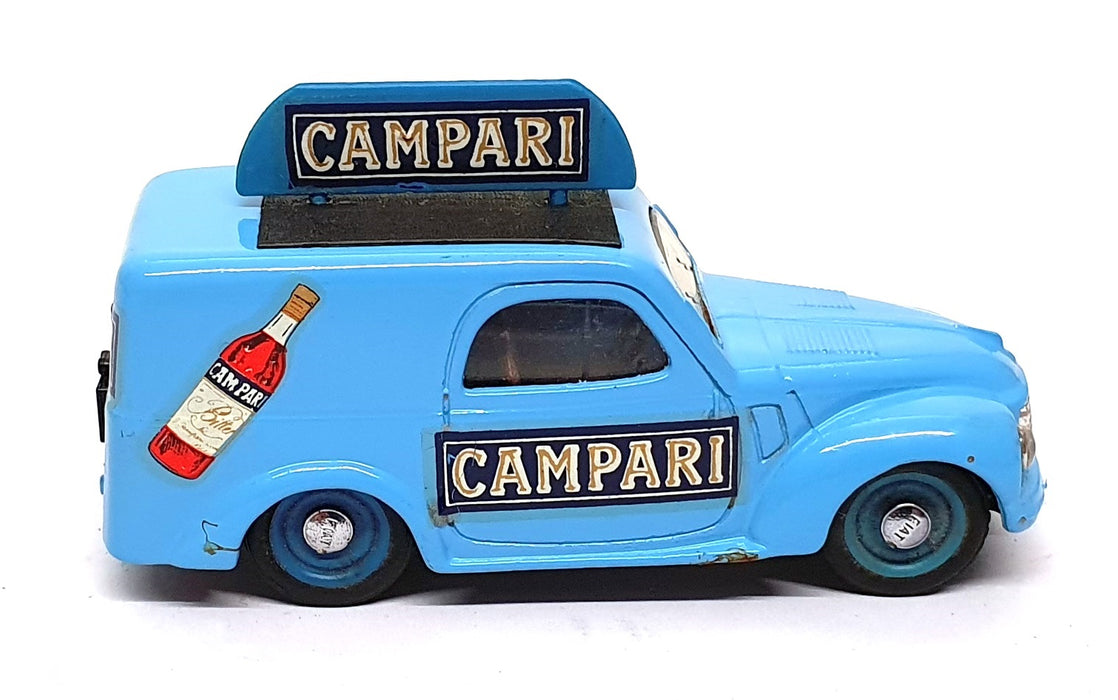 Brumm 1/43 Scale Diecast R55 - Fiat 500 Van Campari - Lt. Blue