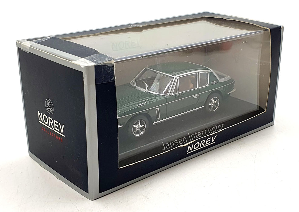 Norev 1/43 Scale Diecast 270250 - 1976 Jensen Interceptor - Dark Green