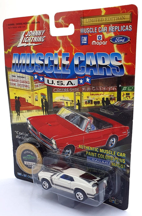 Johnny Lightning 1/64 Scale 200-160 - Muscle Cars 1970 Mustang Boss 302 - White