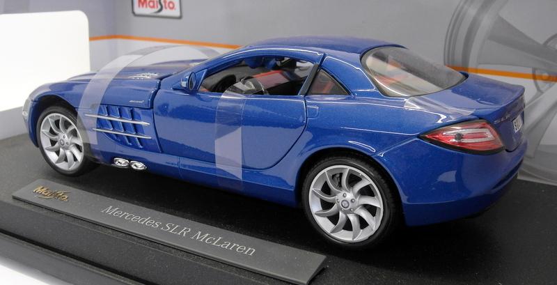 Maisto 1/18 Scale Diecast - 36653 Mercedes Benz SLR McLaren Metallic Blue