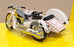 Kandytoys 1/18 Scale M558 - Motorbike With Sidecar - White