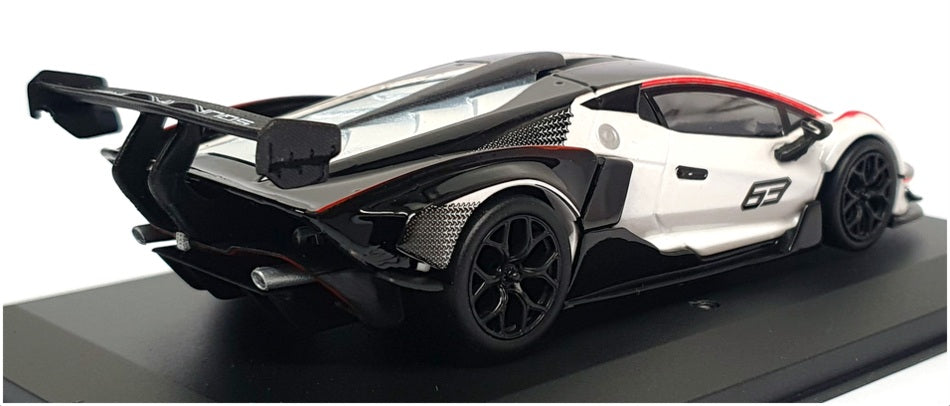 Burago 1/32 Scale 18-41167 - Lamborghini Essenza SCV12 #63 - Black/White
