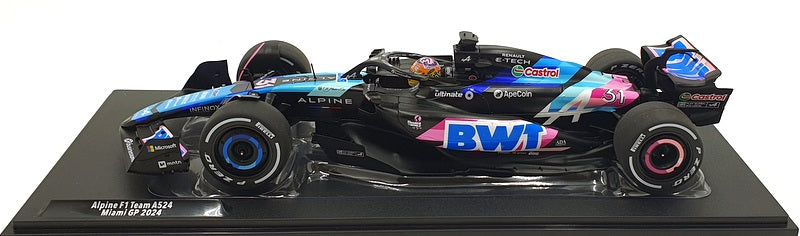 Solido 1/18 Scale Diecast S1814001 - Alpine F1 Team A524 Miami GP 24