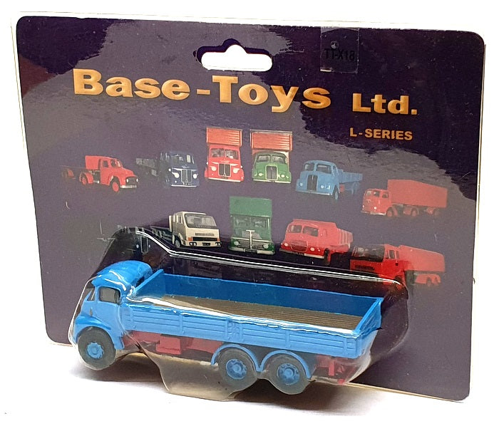Base Toys 1/76 Scale TT-X18 - Thornycroft 3 Axle Dropside Lorry - Blue