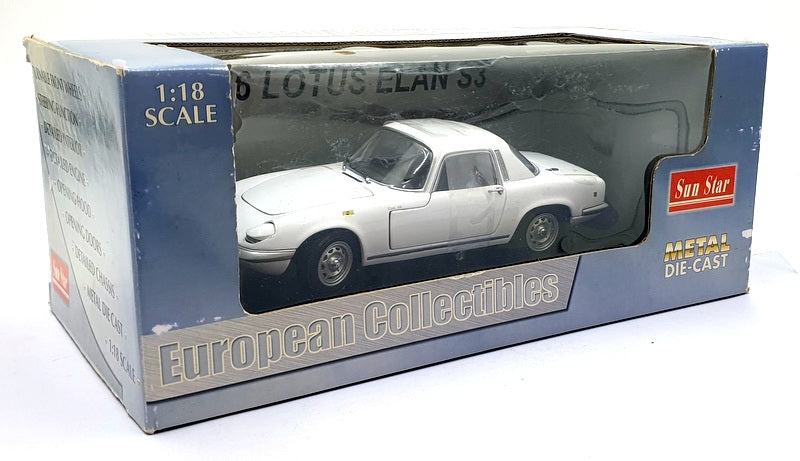 Sun Star 1/18 Scale 4071 - 1966 Lotus Elan S3 Coupe - Cirrus White