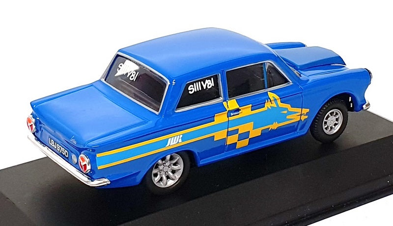 Vanguards 1/43 Scale VA07304 - Ford Cortina Mk1 John Woolfe Racing - Blue