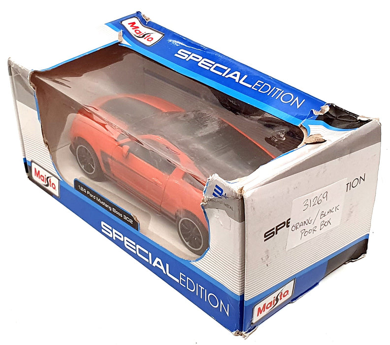 Maisto 1/24 Scale 31269 - Ford Mustang Boss 302 - Orange/Black