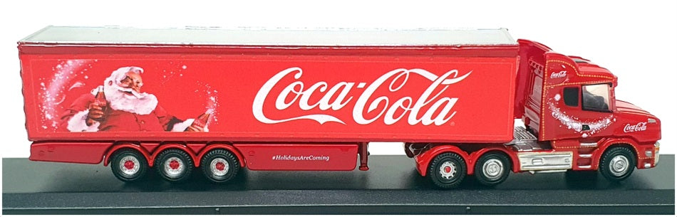 Oxford 1/148 Scale NTCAB007CC - Scania Box Trailer Coca-Cola Christmas Truck