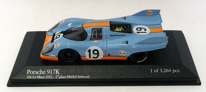 Minichamps 1/43 Scale Diecast 400716119 - Porsche 917K 24h LM 1971 2nd Place