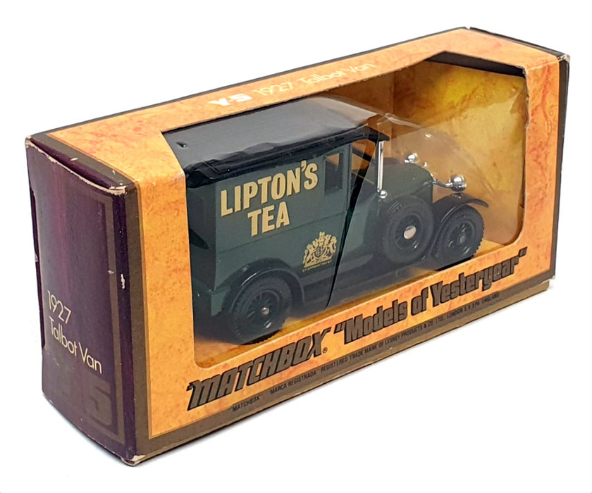 Matchbox Y-5 1927 Talbot Van Roses Lime Juice Gordial - Made In England 1978 Gyari Dobozban Ed7c 10 Big Matchbox Y-5 1927 Talbot Van Roses Lime Juice Gordial - Made In England 1978 Gyari Dobozban Ed7c 10 Big