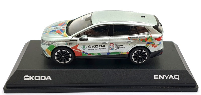 I-Scale 1/43 Scale 01425J Skoda Enyaq 2012 Ice Hockey Championship Latvia Silver