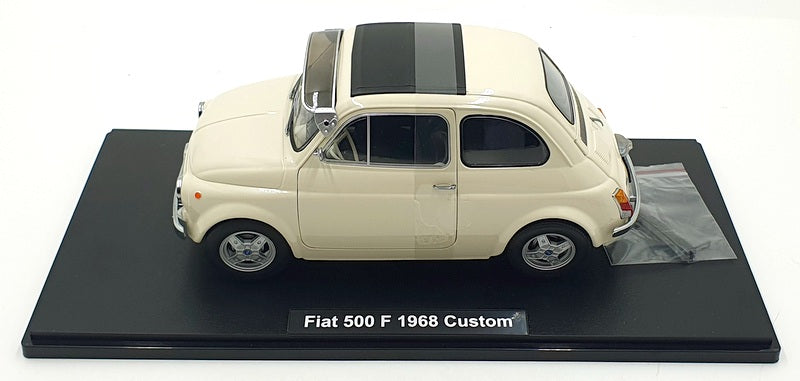 KK Scale 1/12 Scale Diecast KKDC120062 - Fiat 500 F 1968 Custom - Cream White