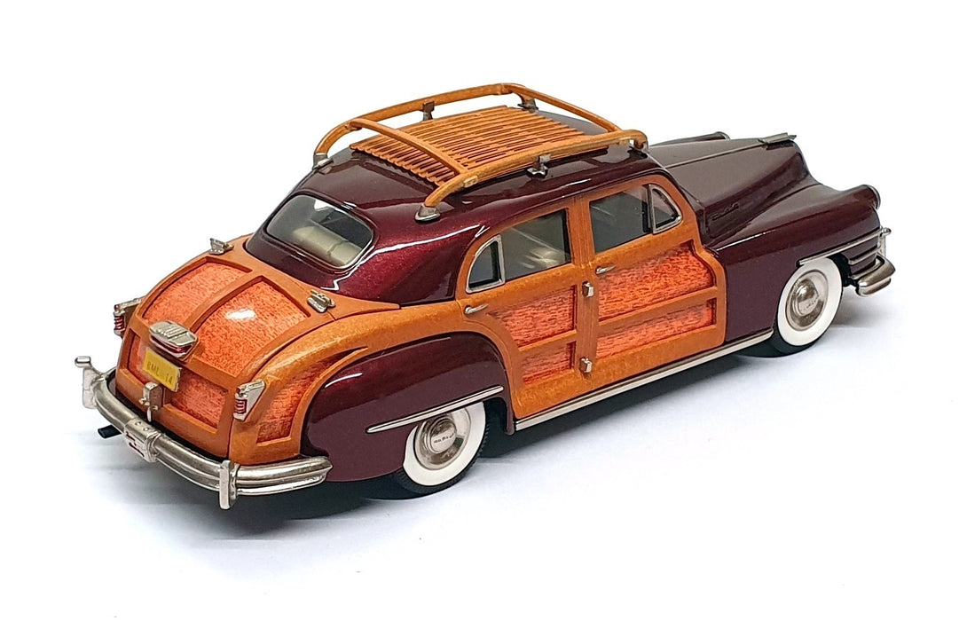 Brooklin 1/43 Scale BML14 - 1947 Chrysler Windsor T&C 4Dr. Sedan - Met. Maroon