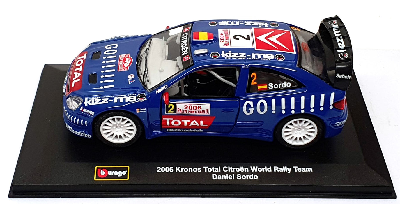 Burago 1/32 Scale NB8T984 - Citroen Xsara WRC #2 Monte Carlo Rally 2006 Sordo