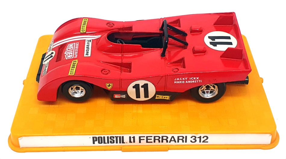 Polistil Appx 15cm Long Diecast L1 - Ferrari 312 #11 Ickx/Andretti - Red