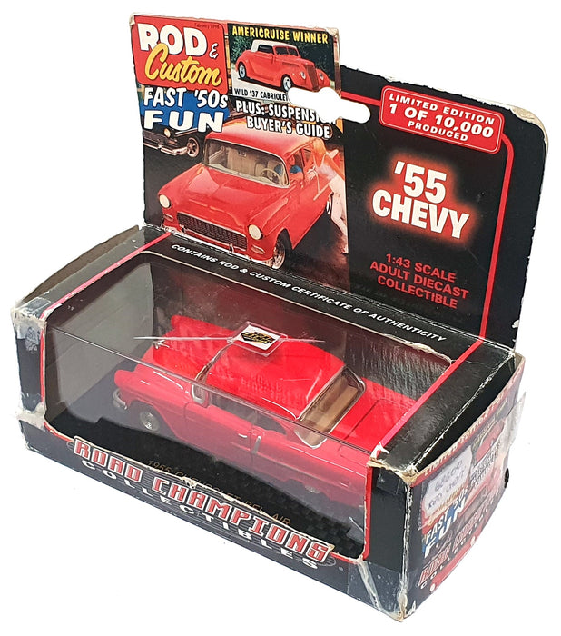 Road Champions 1/43 Scale Diecast 68600 - 1955 Chevrolet Bel Air - Red