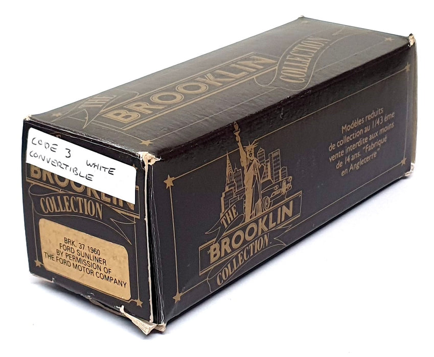 Brooklin Models 1/43 Scale BRK37 - 1960 Ford Sunliner Convertible - REWORKED