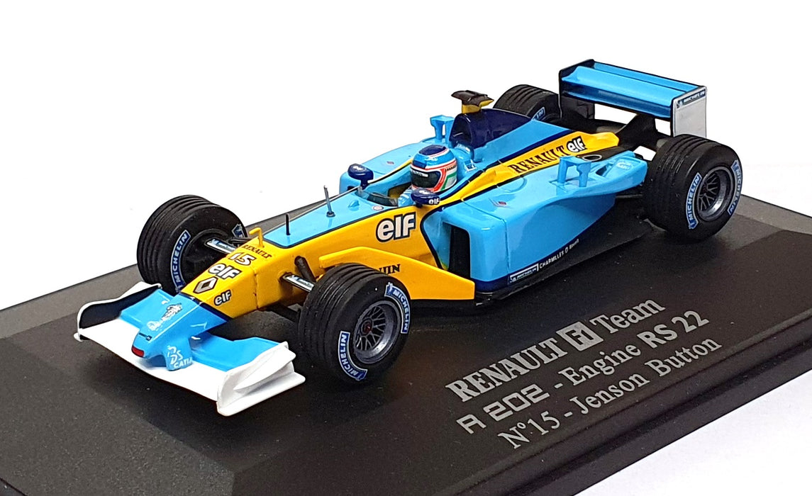 Universal Hobbies 1/43 Scale 2186 - F1 Renault R 202 Engine RS 22 #15 J. Button