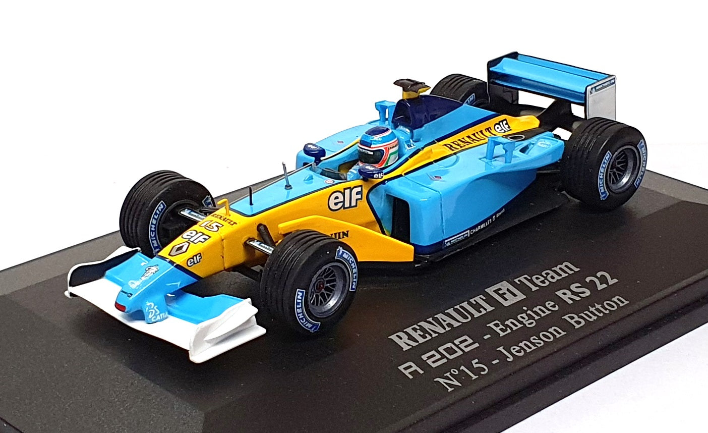 Universal Hobbies 1/43 Scale 2186 - F1 Renault R 202 Engine RS 22 #15 J. Button