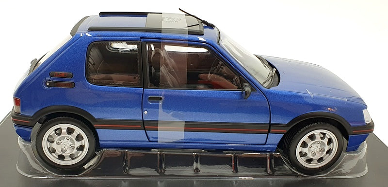Norev 1/18 Scale Diecast 184844 - Peugeot 205 GTi 1.9 Windowroof 1992 Miami Blue
