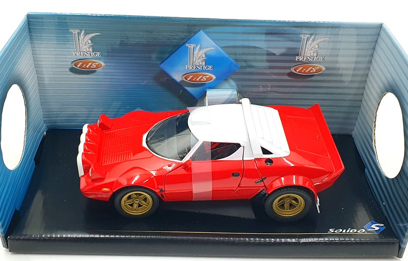 Solido 1/18 Scale Diecast 118 345 Lancia Stratos Street Version 1974 - Red/White