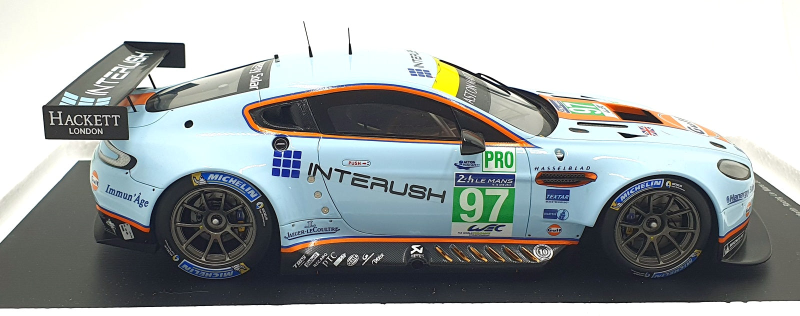Spark 1/18 Scale Resin 18S153 - Aston Martin Vantage V8 #97 Le Mans 2014 Gulf