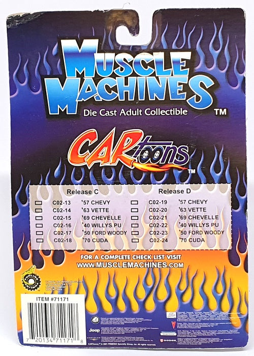 Muscle Machines 1/64 Scale 71171 C02-18 - 1970 Plymouth Cuda - Green