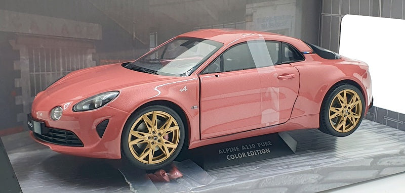 Solido 1/18 Scale Diecast S1801611 - 2021 Alpine A110 Pure - Rose Pink