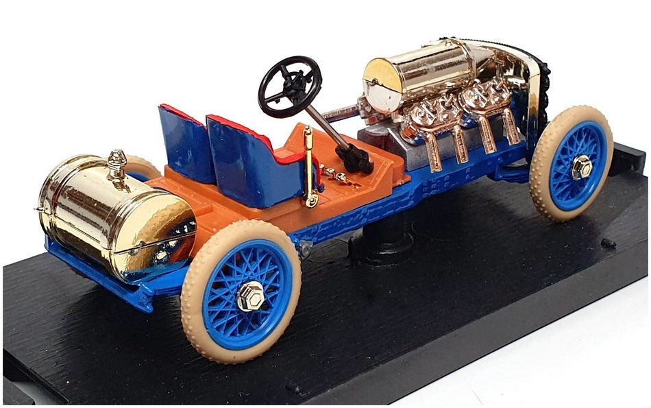 Brumm 1/43 Scale R115 - 1905 Darracq V8 Record Velocita 175.422 Km/h - Blue