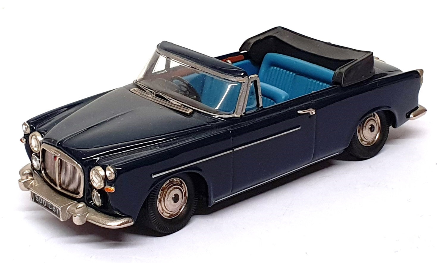 Crossway Models 1/43 Scale CM19 - Rover P5 Panelcraft Drophead - Dark Blue
