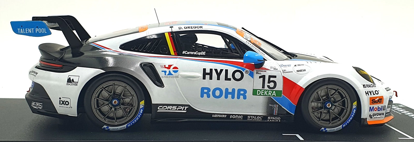 IXO 1/18 Scale LEGT18-24CUP003 - Porsche 911 GT3 Cup #15 Deutschland 2025