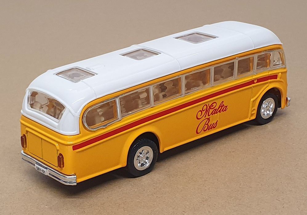 Superior Models 1/64 Scale SS5856 - Pull Back Action Malta Bus - Yellow/White