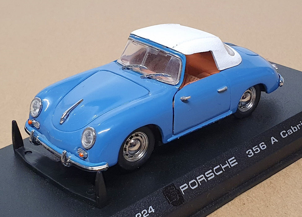 Detail Cars 1/43 Scale ART224 - Porsche 356 A Cabriolet - Blue/White