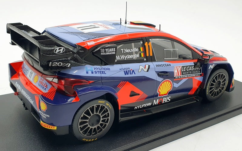 IXO Models 1/18 Scale 18RMC153A Hyundai i20 N Rally1 #11 Monte Carlo 2023