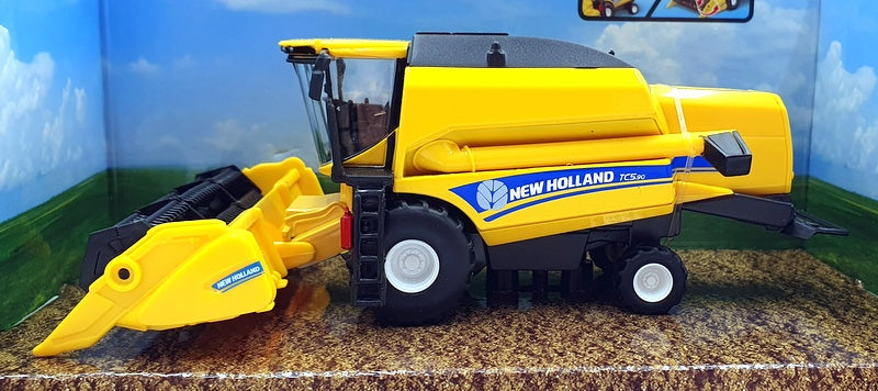 Burago 18cm long 18-31721 - New Holland TCS.90 Combine Harvester - Yellow