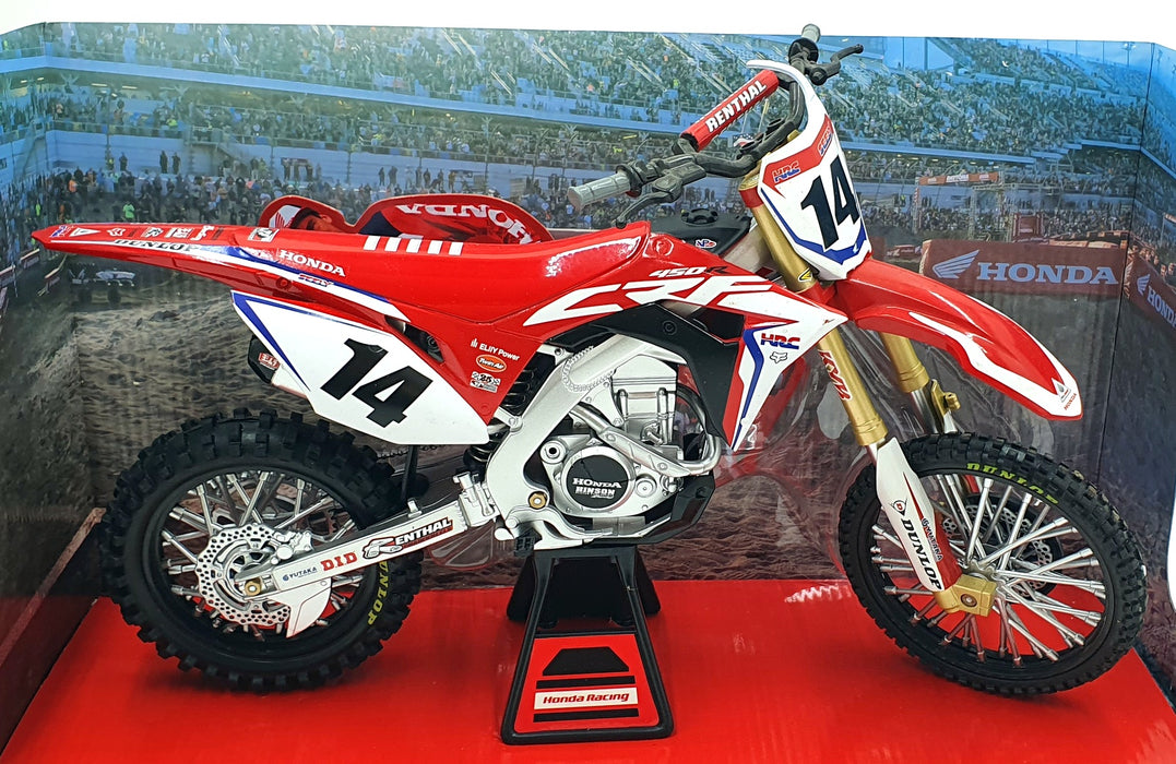 NewRay 1/6 Scale 49603 - Honda HRC Motorbike #14 Cole Seely