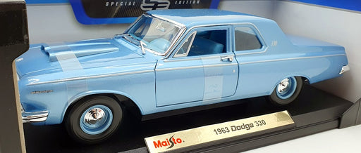 Maisto 1/18 Scale Diecast 46629 - 1963 Dodge 330 - Blue