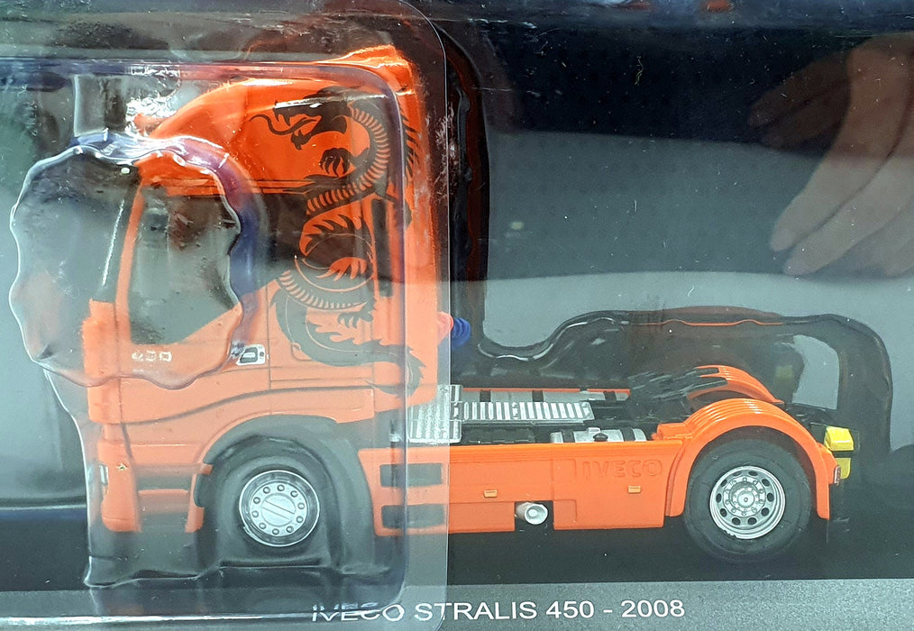 Hachette 1/43 Scale G1470012 - 2008 IVECO Stralis 450 - Orange/Dragon