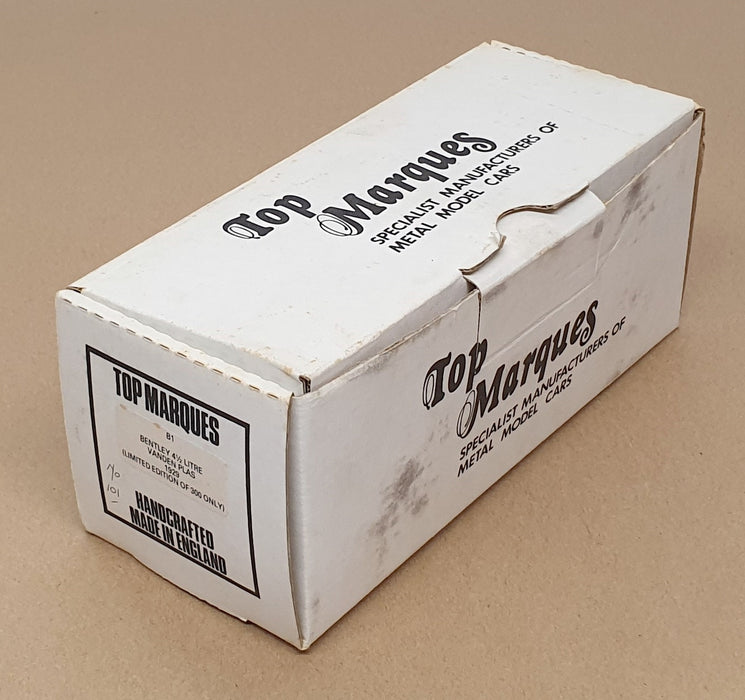 Top Marques 1/43 Scale B1 - 1929 Bentley 4½L Vanden Plas - Green 1 Of 300